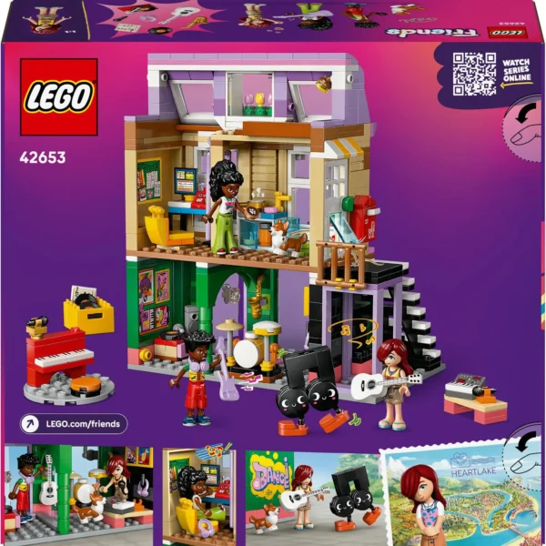 LEGO® Friends - Magazin de muzica si apartament 42653, 483 piese - imagine 3