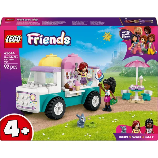 LEGO® Friends - Furgoneta de inghetata in orasul Heartlake 42644, 92 piese - imagine 2