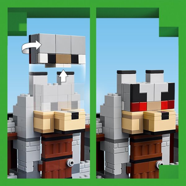 LEGO® Minecraft® - Fortareata lupilor 21261, 312 piese - imagine 6