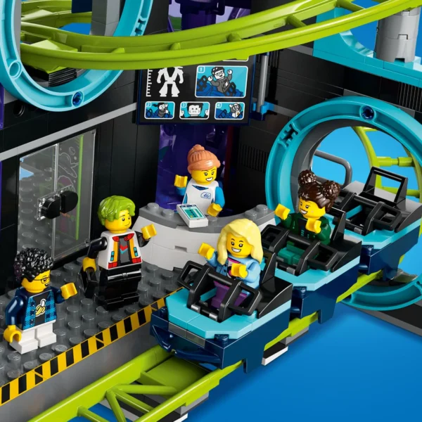 LEGO® City - Parc cu roller-coaster Lumea Robotilor 60421, 986 piese - imagine 7
