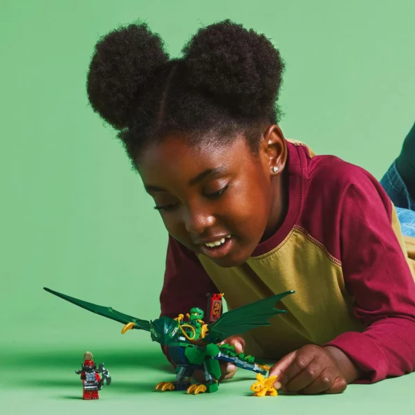 LEGO® Ninjago™ - Dragonul Padure Verde al lui Lloyd 71829, 128 piese - imagine 6
