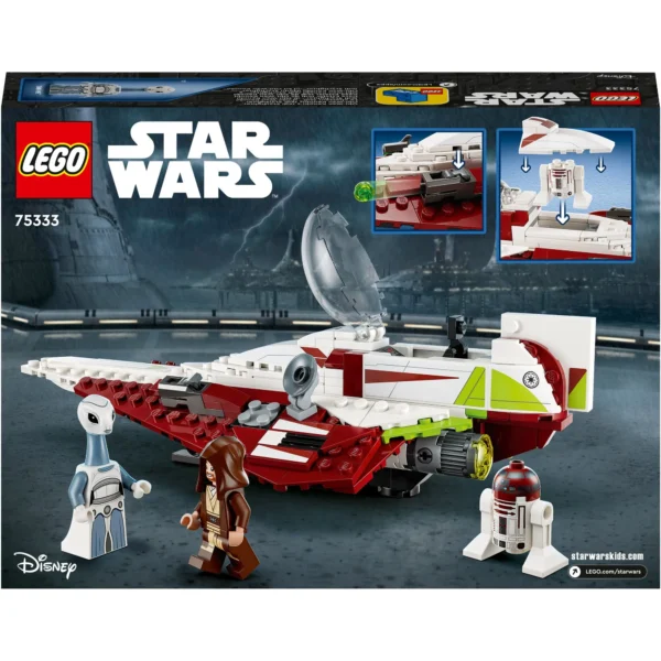 LEGO® Star Wars™ - Jedi Starfighter™-ul lui Obi-Wan Kenobi™ 75333, 282 piese - imagine 3