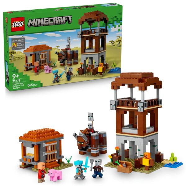 LEGO® Minecraft® - Avanpostul Jefuitorului si Distrugator 21278, 665 piese - imagine 1