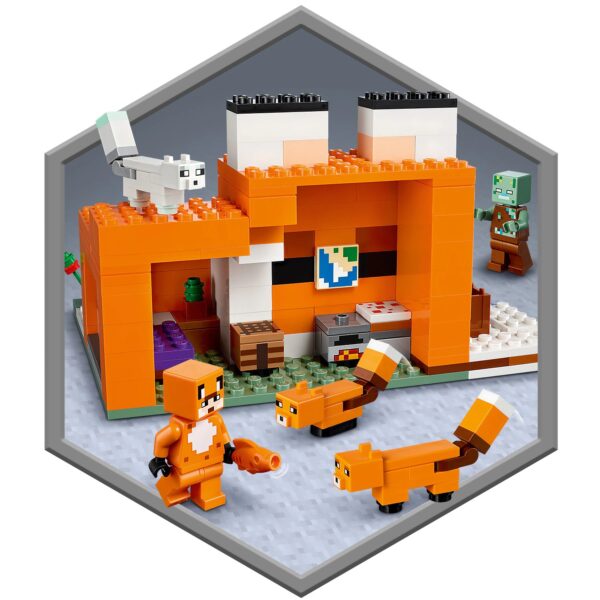LEGO® Minecraft™ - Vizuina vulpilor 21178, 193 piese - imagine 6