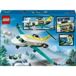 LEGO® City - Avion-ambulanta pentru urgente 60465, 395 piese - imagine 3