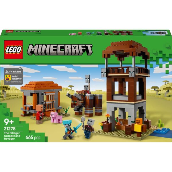 LEGO® Minecraft® - Avanpostul Jefuitorului si Distrugator 21278, 665 piese - imagine 2