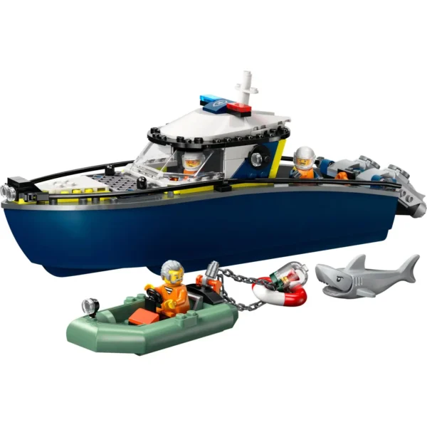 LEGO® City - Urmarire cu barca de politie 60456, 264 piese - imagine 4