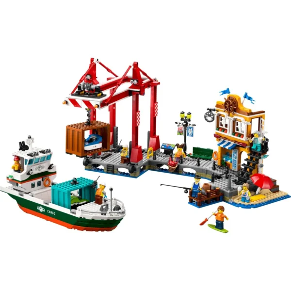 LEGO® City - Port si nava de transport marfa 60422, 1226 piese - imagine 4