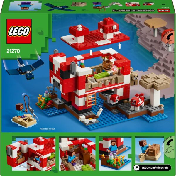 LEGO® Minecraft™ - Casa Ciuper-vaca 21270, 500 piese - imagine 3