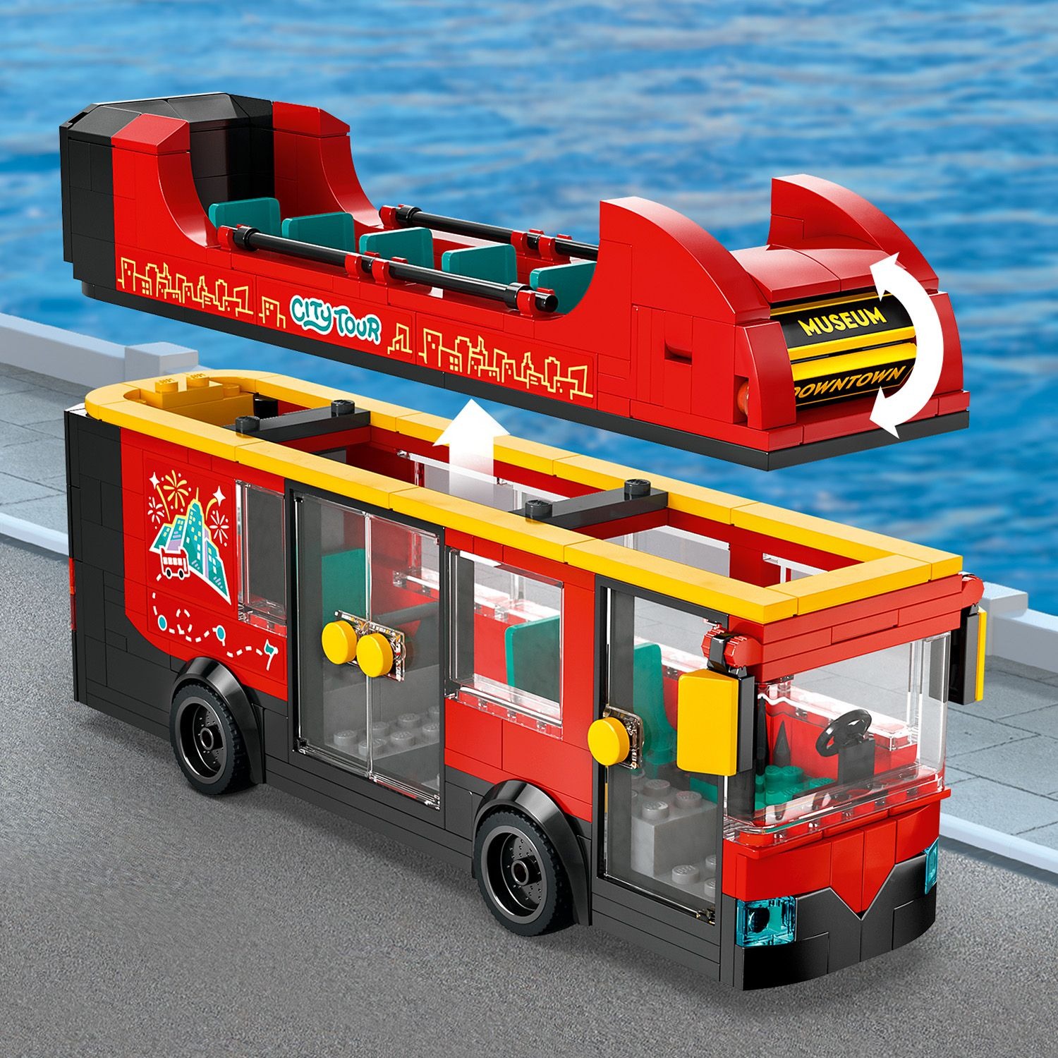 res_dc5e276040949d6d7d820973f31e0e3c LEGO® City - Autobuz turistic rosu cu etaj 60407, 384 piese - imagine 7