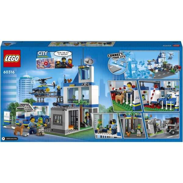 LEGO® City - Sectie de politie 60316, 668 piese - imagine 3