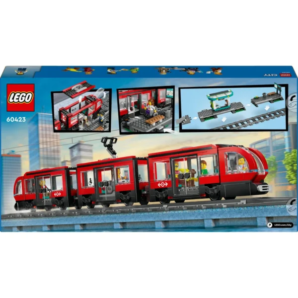 LEGO® City - Statie si tramvai in centrul orasului 60423, 811 piese - imagine 3
