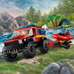 LEGO® City - Camion 4x4 si barca de pompieri 60412, 301 piese - imagine 8