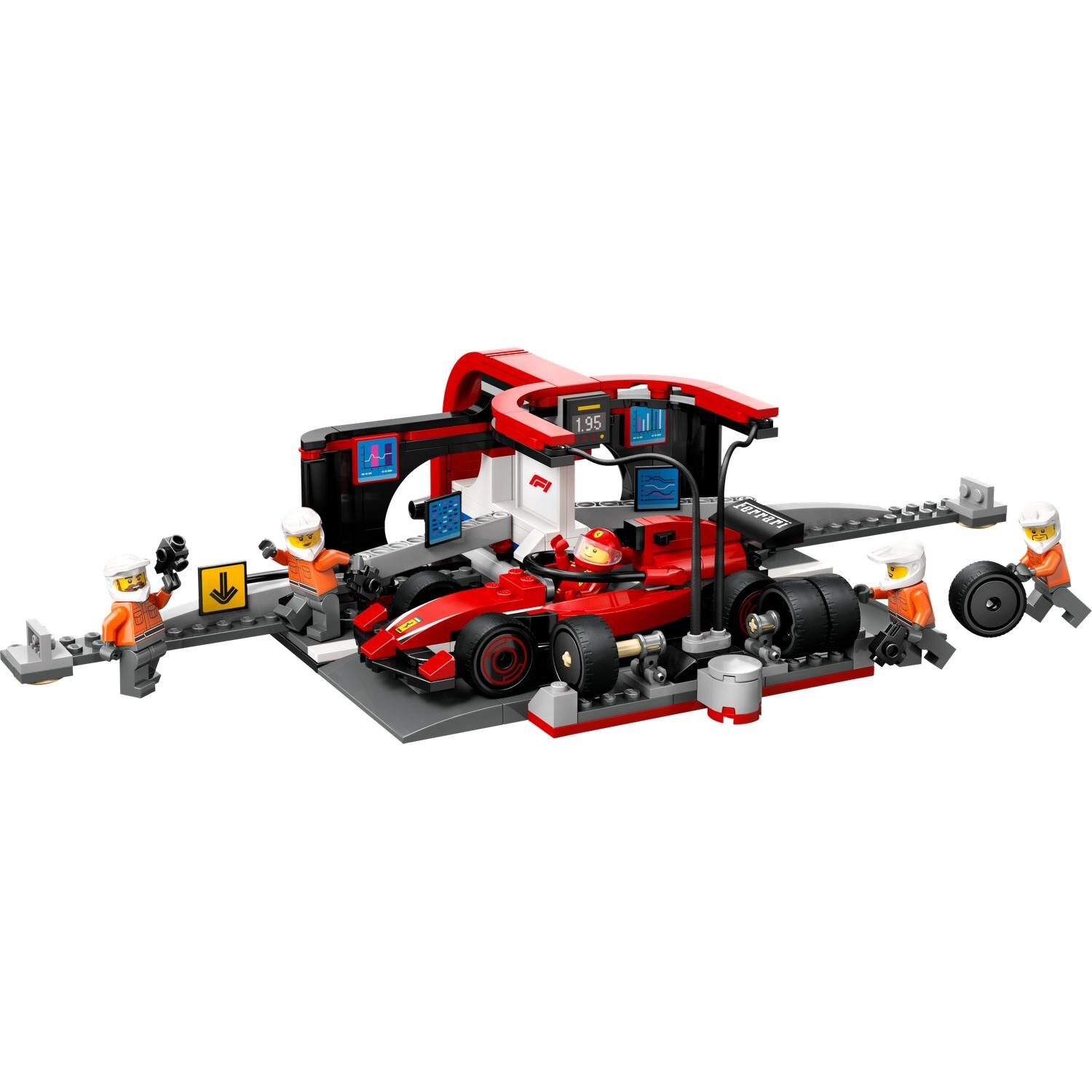 res_e6262441991ec9ab0e6f15a519e9701e LEGO® City - Boxa si mecanici F1® cu masina Ferrari 60443, 322 piese - imagine 4