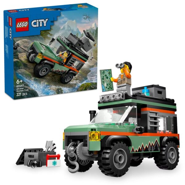 LEGO® City - Camioneta 4x4 off-road 60447, 221 piese - imagine 1