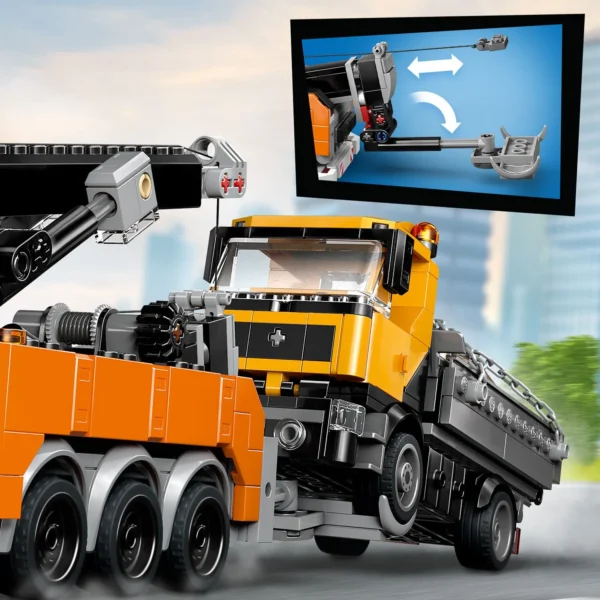 LEGO® City - Camion de remorcare si recuperare cu macara 60467, 793 piese - imagine 8