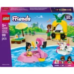 LEGO® Friends - Petrecere la piscina cu unicornul si flamingo 42658, 99 piese - imagine 2