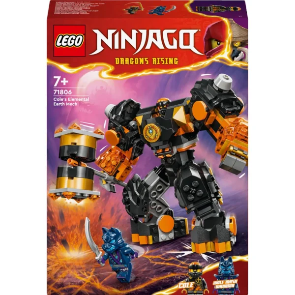 LEGO® Ninjago® - Robotul stihie de pamant al lui Cole 71806, 235 piese - imagine 2