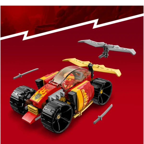 LEGO® Ninjago™ - Masina de curse EVO ninja a lui Kai 71780, 94 piese - imagine 7