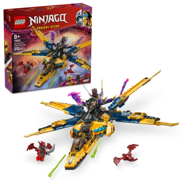 LEGO® Ninjago™ - Superavionul cu reactie al lui Ras si Arin 71833, 510 piese - imagine 1