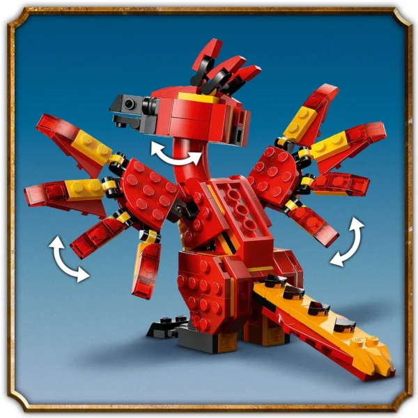 LEGO® Harry Potter™ - Fawkes: Phoenixul lui Dumbledore 76448, 299 piese - imagine 7
