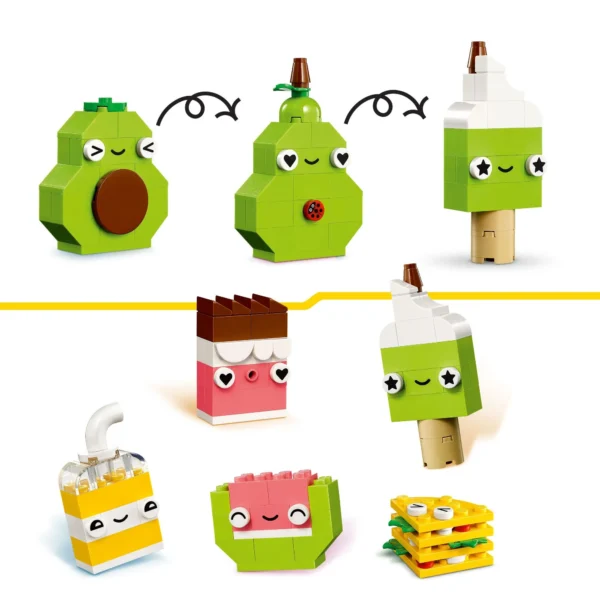 LEGO® Classic - Prieteni alimentari creativi 11039, 150 piese - imagine 4