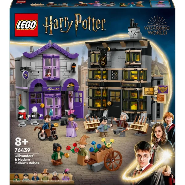 LEGO® Harry Potter™ - Magazinul de baghete Ollivander si magazinul de haine al lui Madam Malkin 76439, 744 piese - imagine 2