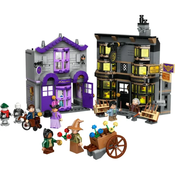 LEGO® Harry Potter™ - Magazinul de baghete Ollivander si magazinul de haine al lui Madam Malkin 76439, 744 piese - imagine 4