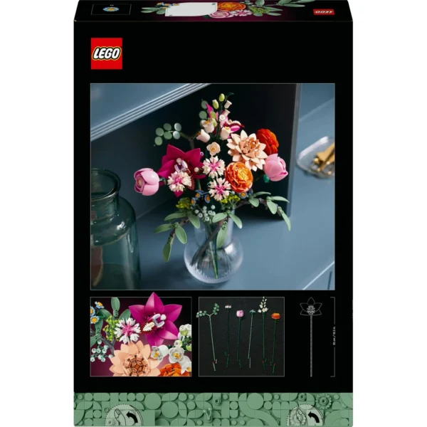 LEGO® Botanicals - Frumos buchet de flori roz 10342, 749 piese - imagine 3
