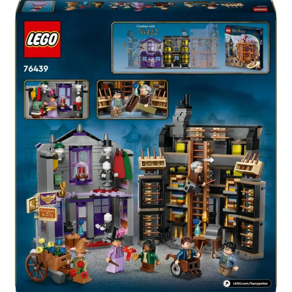 LEGO® Harry Potter™ - Magazinul de baghete Ollivander si magazinul de haine al lui Madam Malkin 76439, 744 piese - imagine 3